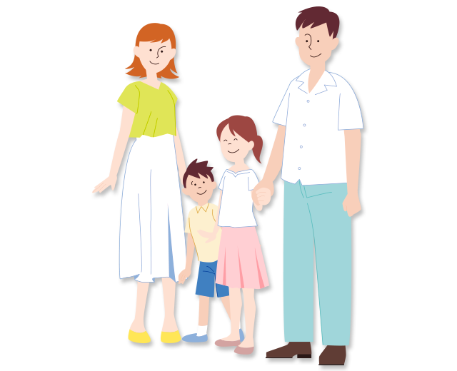 家族のイラスト