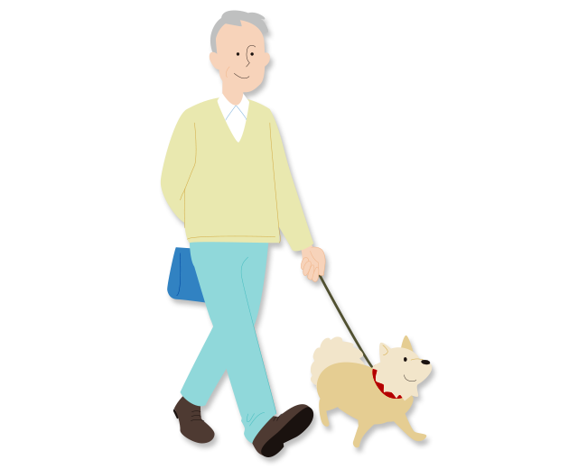 中高年期のイラスト
