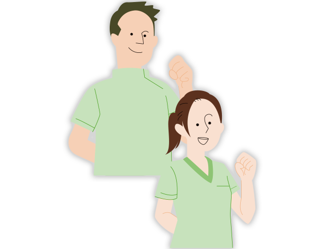 整形外科医と理学療法士