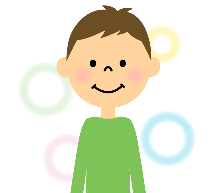 たくさんの人から好かれている優しい雰囲気のキャラクターのイラスト