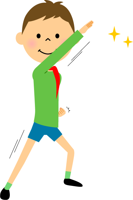 ヒーローごっごのイメージイラスト