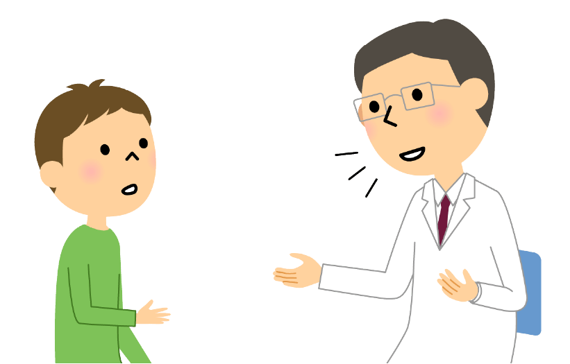 道具的サポートのイラスト